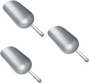 3pcs Zinc Alloy Food Scoop Funnel Tbsp Ice Flour Dried Fruit Shovel Kitchen Tool
