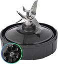for Blade Replacement for Blending Blade Plastic Metal Black 1000W 1500W Blender Juicer Replacement Extractor Bottom Blade Assembly With 7 Fins