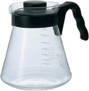 Hario V60 Glass Coffee Server, 1000ml, Black