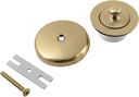 Kingston Brass DLT5301A7 Lift & Turn Tub Drain Kit, Brushed Brass, 3.13 x 3.13 x 2.75