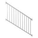 Weatherables Stanford Railing Kit – Aluminum Indoor & Outdoor Stair Railing Kit for Concrete Steps or Wooden Stairs, Made with Durable & Low-Maintenance White Powder-Coat Finish (36 in. H x 6 ft. W)