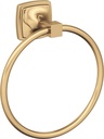Amerock Champagne Bronze Towel Ring - 7-9/16 in Length - Bath & Kitchen Towel Holder