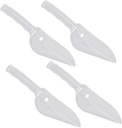 Alipis 4pcs Multi-functional Plastic Ice Scoop Ergonomic Design for Ice Flour Nuts and Beans for Kitchen Bar and Restaurant Use