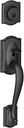 Schlage F58 CAM 622 Camelot Exterior Handleset with Deadbolt, Matte Black (Exterior Half Only)