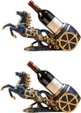 Wine Rack Wine Storage Rack Wine Storage Holder European Style Horse Elk Seat Wine Cabinet Decoration Wine Bottle Wine Home Countertop Cabinet Cellar Wine Stand Holder Display Shelf