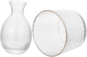 Traditional Sake Cup,Ceramic Wine Glasses,1 Set Ice Bucket Chinese Tea Cups Clear Dinnerware Set Dispenser Container Sake Glass Warmer Japanese Sake Pot Transparent (Transparent)