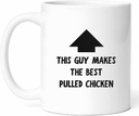 Best Pulled Chicken Cook Mug - Barbecue Master Coffee Cup - Funny Gift From Family - Tender Meat Tea Mugs - Slow Cooker Cups - 11 Oz Ceramic Gifts For Home Cooks, Birthday, Him, Her, Christmas, Summer
