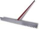 MARSHALLTOWN Asphalt Lute Rake, Blunt 32 Inch Blade, 72 Inch Aluminum Handle, T Connector, Made in The USA, RED700026C