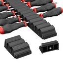 Ernst Manufacturing Screwdriver Pro - Modular Screwdriver Organizer for 26 Tools with Magnetic Base, Black - Made in the USA