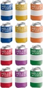 VictoryStore Hello My Name Is Can Coolers – 12-Pack Bright Color Party Name Tag Drink Sleeves – Reusable Coolies for 12-16 oz Cans & Bottles