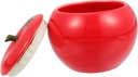 Ciieeo Ceramic Candy Storage Jar with Fruit Shaped Lid Decorative Sealed Canister for Christmas Kitchen Food Storage Container Porcelain Candy Holder Random Color