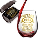 70th Birthday Gifts For Women Vintage 1955 Wine Glass for Wine Lover 70 Year Old Birthday Party Supplies Decorations For Her Funny 70 Bday Birthday Gifts Idea For Women, Mom, Grandma- Turning 70