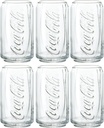 ADERIA B5468 Coca-Cola Cangata Glass, 12.0 fl oz (355 ml), Set of 6, Made in Japan, Highball Cup, Wedding, Celebration, Beer, Stylish, Gift, Glass, Sake, Birthday, Women, Tumbler, Men's, Retirement,