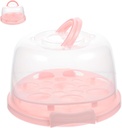 GLEAVI 1 Set Clear Cake Carrier with Lid Portable Dessert Transport Container for Cupcakes Pies and Muffins for Bakery Storage and Worry Shipping