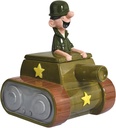 Westland Giftware Beetle Bailey in Tank Ceramic Cookie Jar, 10.75-Inch