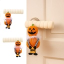 2Pcs Door Handle Covers with Ghost & Pumpkin Plush,Insulated Burns and Chills and Anti-Static Handle Covers for Cushioned Safety Protector for Kids,Holiday Home Safty and Decor (Pumpkin)