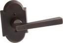 Baldwin HDTAPRRAR481 Reserve Half Dummy Taper with Rustic Arch Rose, Dark Bronze Finish, Right Hand