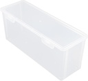 Transparent Medium Bread Storage Box Reusable Fridge Food Organizer with Seal for Fresh Fruit Snacks Condiments Food and Kitchen Pantry Storage