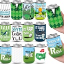 24 Count Funny Golf Themed Can Cooler Insulated 12 oz Can Sleeve Bulk Golf Party Supplies Reusable Neoprene Cup Holder Gifts for Home Game Bachelor Wedding Outdoor Dad Birthday