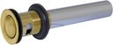 Kingston Brass KB8108 Push Pop-Up Drain with Overflow, Brushed Brass 8.25 x 2.13 x 2.13