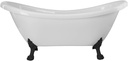 Vintage Tub & Bath Florence Acrylic Double Slipper Clawfoot Tub - No Faucet Drillings - Lion Paw Feet