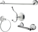 Kingston Brass BAK1111478C Victorian 4-Piece Bathroom Hardware, Polished Chrome