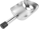 ABOOFAN Sturdy Stainless Steel Double Mouth Scoop Ice Cube Pet Food Nuts Candies Dried Fruits Kitchen Gadget Easy to Clean