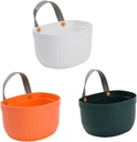 3pcs Hanging Baskets for Kitchen Pantry Baskets Onion Holder Wall Hanging for Storage Fruit Vegetable Organizer