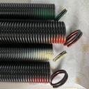 Pair of 220 lbs Heavy Duty Garage Door Extension Springs Stretch Springs, 25” Long, Double Loop Ends, High Precision Electrophoresis Black Coated,MIN 16,000 Cycles,for 7ft High Garage Doors