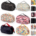 6 Pack Reusable Shopping Bags, Large Capacity Foldable Grocery Tote Bag with Zipper Adjustable Strap, Compact Washable Oxford Cloth Travel Duffel Bag for Outdoor, Gym, Camping