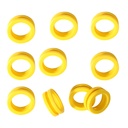 Co2 Cylinder Gaskets, 10pcs Co2 Cylinder Exchange Carbonator Gaskets Compatible with DU-O/Terr-a/Art Silicone O Rings Sealing Gaskets of Soda Machine Sealing Rings Repair Replacement