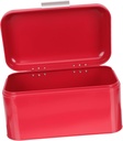 Luxshiny Iron Bread Holder Vintage Bread Box Storage Compact Metal Storage Box for Kitchen