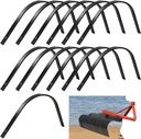 Blulu 6 Pack Rock Rake Tines 1" x 5/16" One Bolt Mount Replacement for Landscape Rakes Heat-Treated Clam Rake Tines for Clamming Yard Equipment Maintenance and Restoration