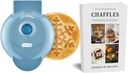 Dash MINI Waffle Iron 4" SNOWFLAKE With The Best Keto Chaffle Recipe Book and Journal by Charmed By Dragons (4 Inch MINI BLUE SNOWFLAKE)