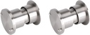 Door Viewer,2Pcs 28mm Brushed Chrome Wide Viewing Angle Door Viewer with Heavy Duty Privacy Cover Security Door Viewer