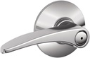 Schlage F40MNH625 Manhattan Privacy Lever, Bright Chrome