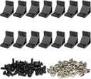 14 Sets 2040 Aluminum Extrusion Profiles Corner Brackets 2040 Series 90Deg Right Angle Black L Connectors wtih T Slot Nuts and Bolts for 20/40 Extruded Aluminum Connect