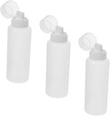 Garneck 3pcs Salad Squeeze Bottle Scale Food-grade Condiment Dispenser for Sauces and Dressings for Home Cooking and Meal Prep