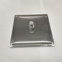 KES All SUS304 Stainless Steel 10-Inch Shower Head Rainfall Style Modern Square Ultra Thin, Brushed Finish, J211S10F18-BS