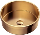Karran Cinox Stainless Steel Round Drop In Sink in Brushed Copper