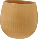 1pc Wooden Sake Cup Multipurpose Real Wood Tea Serving Cup for Home Office Restaurant and Events Comfortable to Clean Flat Base Design