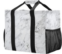 SUABO White Black Marble Reusable Grocery Bags Shopping Bags Kitchen Travel Tote Bag Washable Beach Bag
