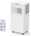 3-In-1 Portable Air Conditioner with 8000 BTU Cooling, Dehumidifying & Fan, Quiet Operation and Easy Mobility, Remote Control, Enhanced Air Quality for Home & Office