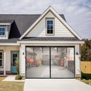 Garage Door Screen for 1 Car 9 x 7 ft, Magnetic Closure Garage Screen Hands Free Retractable Fiberglass Garage Net Screen with Weighted Bottom for Patio Porch Gym Crafts Sun House