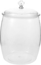 64oz Sealed Plastic Jar with Lid Airtight Candy and Cookie Container for Home Storage Clear Treat Holder for Kitchen Organization and Party Use