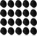 20 Pcs Self-Adhesive Dresser Knob Instant Adhesive Cabinet Handle Pull Mini Self-Stick Knob for Sliding Door Windows Wardrobes Drawer(Black)