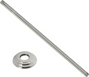 Westbrass A3619A-26 1/2" IPS x 19" Round Ceiling Mount Shower Arm with Flange, Polished Chrome