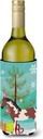 Caroline's Treasures BB9274LITERK Pinto Horse Christmas Wine Bottle Hugger, Teal Bottle Cooler Sleeve Hugger Machine Washable Collapsible Insulator Beverage Insulated Holder