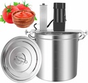 Automatic Food Mixer, Hot Pot Seasoning Sauce Stir Frying Machine, Stainless Steel Gas Heeating, for Restaurant Food Factory Home Cooking,20L