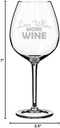 Wine Glass Goblet Funny Less Whine More Wine (20 oz Jumbo)